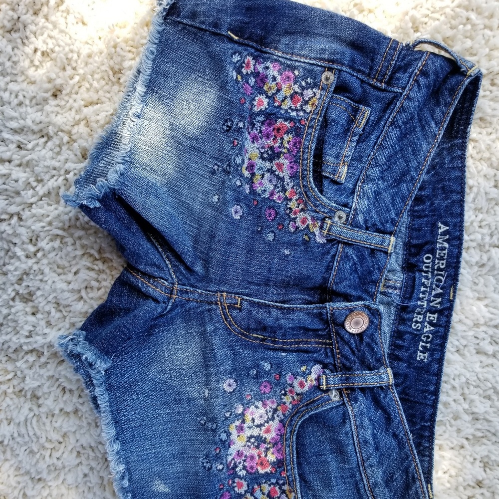 American eagle jean shorts